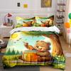 Sweet Honey Bear Bliss. Bedding Sets Duvet Covers Pillowcases(1* Duvet Cover 2* Pillowcases Without Duvet Insert)