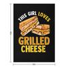This Girl Loves Grilled Cheese Throw Blanket Kid'S Polar heavy to sleep Designers Blankets