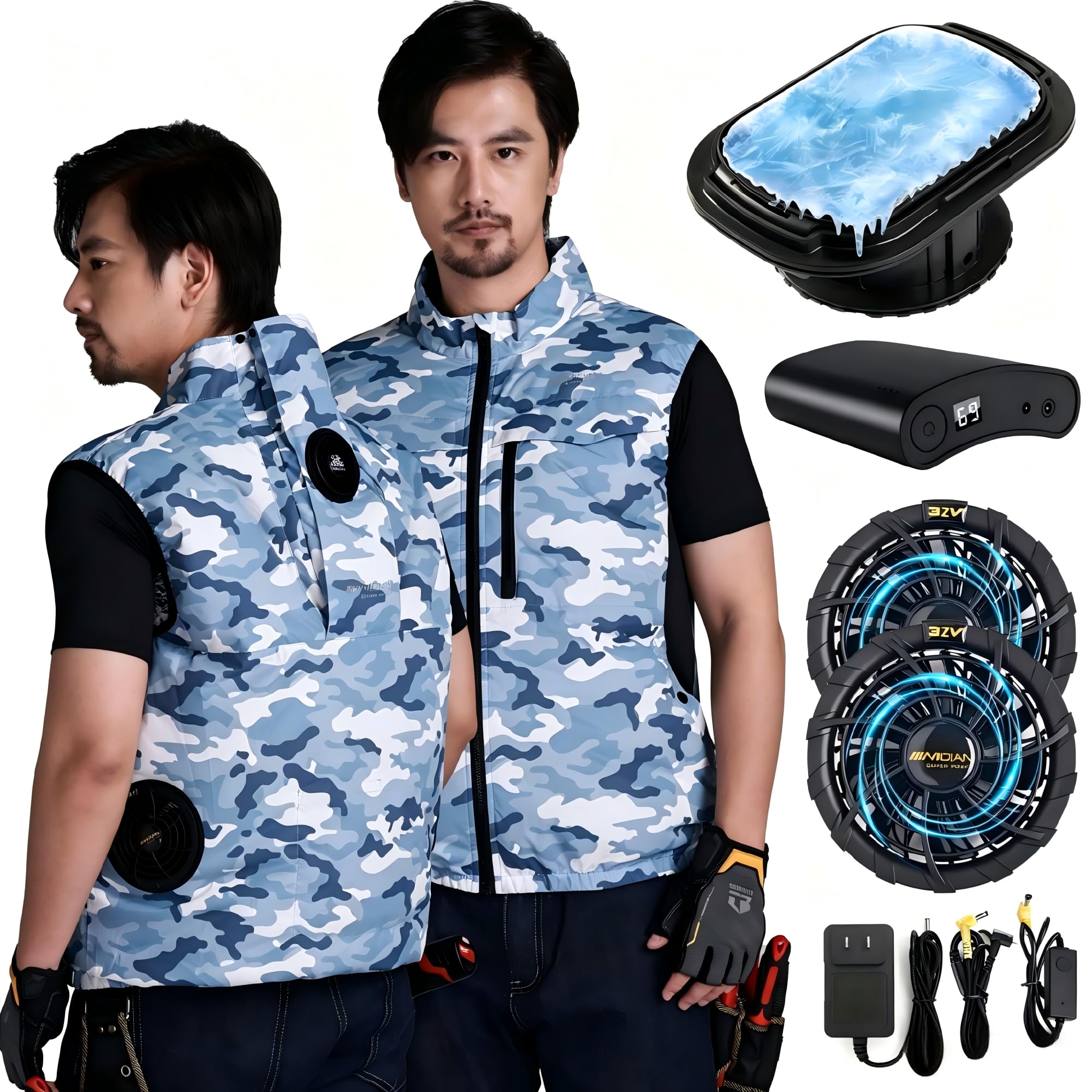 Peltier Cooling Suit Includes Cooler and 32V 20000mAh High Peltier Element Cooling Cools up to Instant Ideal for Construction Outdoor and Extreme Heat