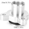 Coolant Hose Aluminum Flange Upgrade For BMW M X1 4 5 N20 N26 N52 N54 N55 Silver
