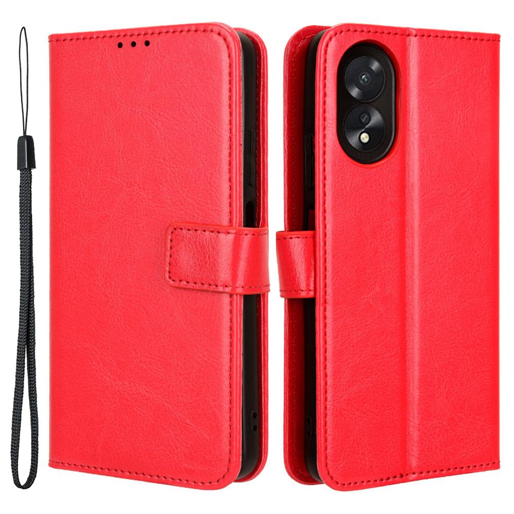 For Oppo A38 4G/A18 4G Etui Crazy Horse Tekstur Lær Lommebok Telefondeksel