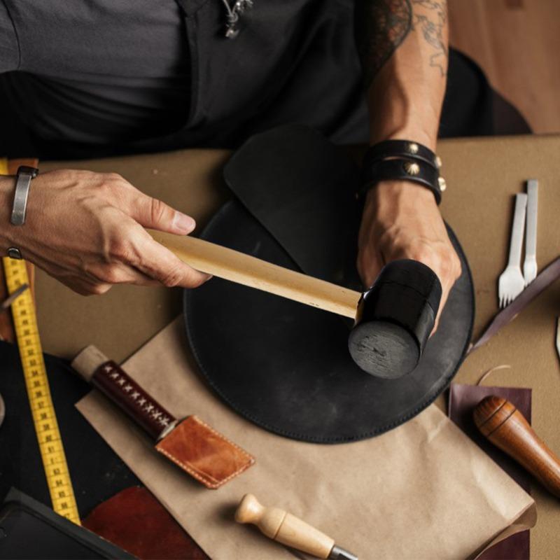 Młotek gumowy Młotek gumowy o umiarkowanej elastyczności Antypoślizgowy gumowy młotek do podłóg Stolarstwa Podłogi Instalacji ceramicznej