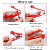 1pc Home Essential Travel Use Mini Portable DIY Needlework Cordless Hand Sewing Machines Hand-Held Clothing Fabrics