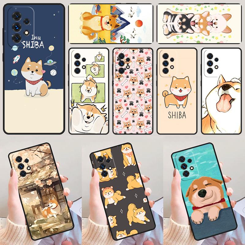 Custodia per telefono Cane Shiba Inu Animale Per Samsung Galaxy A42 A31 A40 A51 A71 A32 A80 A91 A52 A72 A73 A20e A21S A50 A70 A11 A12 Cover