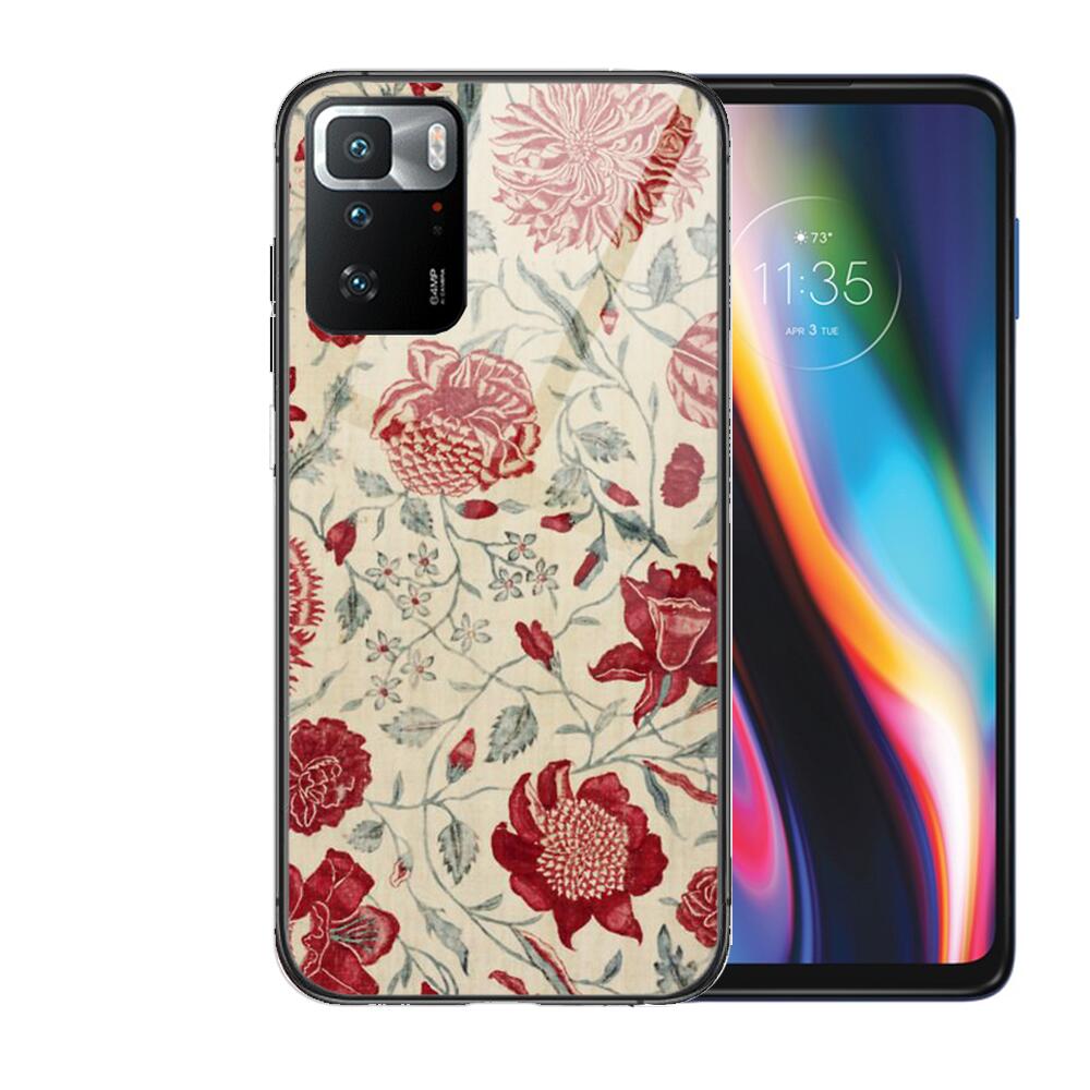 Art Flowers Banana Leaf Tempered Glass shell Phone Case For XiaoMi Redmi Note 10 9S 8 7 6 5 A 10t Pro 9T Cover Pre Cases