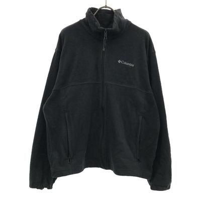 XM6861 Výšivka loga Fleecová bunda M Čierna séria Outdoor Pánska Použitá