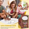 Lyrics Challenge Cards, Party Games, Game Props, Party Supplies