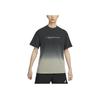 Sportswear Gradient Logo Print Crew Neck Short Sleeve T-Shirt Men Tops Dark-Mud-Gray HF0818-053