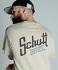 Schott SNOWWASH T-SHIRT Schott BROS. Men's Snowwash T-Shirt, Size XL, 040, Beige, 782-5134035