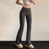 Womens High-Waisted Yoga Pants Wide-Leg Flared Leggings Workout Gym Fitness Casual Wear