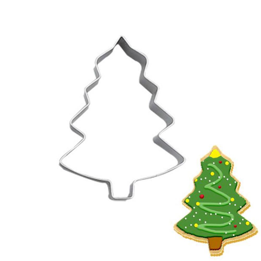 6pcs Christmas Cookie Cutter, Cookie Cutter Shapes, with Gingerbread for Man, Christmas Tree, Snowflake, Candy Cane For Festival