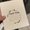 Minimalist Floral Zircon Copper Bracelet For Women With Elegant Design