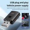 M08 USB Bluetooth-compatible 5.3 Adapter FM Radio Hands-Free Call Music Car Wireless Audio Receiver