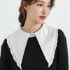 New Fake Collars For Women Checker Lapel Detachable Collar Shirt Lace Stand False Collar Woman Removable Tie Nep Kraagie