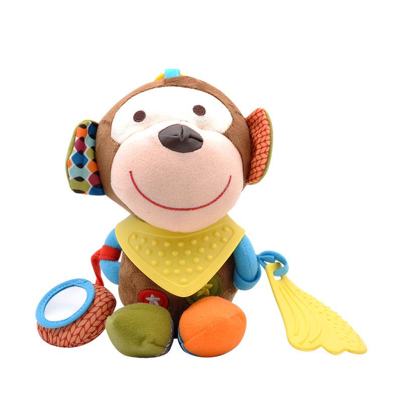 

Plush Baby Stroller Hanging Animal Rattle Toy 18 cm