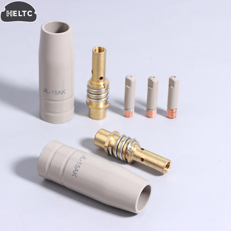 1/3Pcs 15AK Coating Protection Nozzle 0.8/1.0/1.2MM Contact Tips Non-stick Welding Accessories Slag European Airless Nozzle