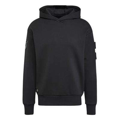 adidas Juventus Nasa-Inspired Seasonal Doubleknit Hoodie Black Men Streetwear JE3129