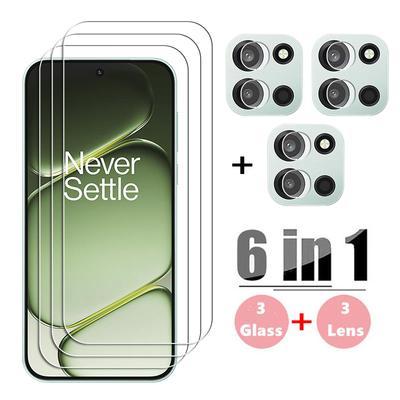 Verre 6 en 1 Pour OnePlus Nord 6 Verre Trempé OnePlus Nord 6 Protection d'Écran HD Film Protecteur pour Objectif de Caméra de Téléphone OnePlus Nord 6