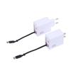 65W Super Quick Charge Type C USB Phone Charger With Telescopic Type C Cable GaN Charger Adapter 3 In 1 Wall Charger