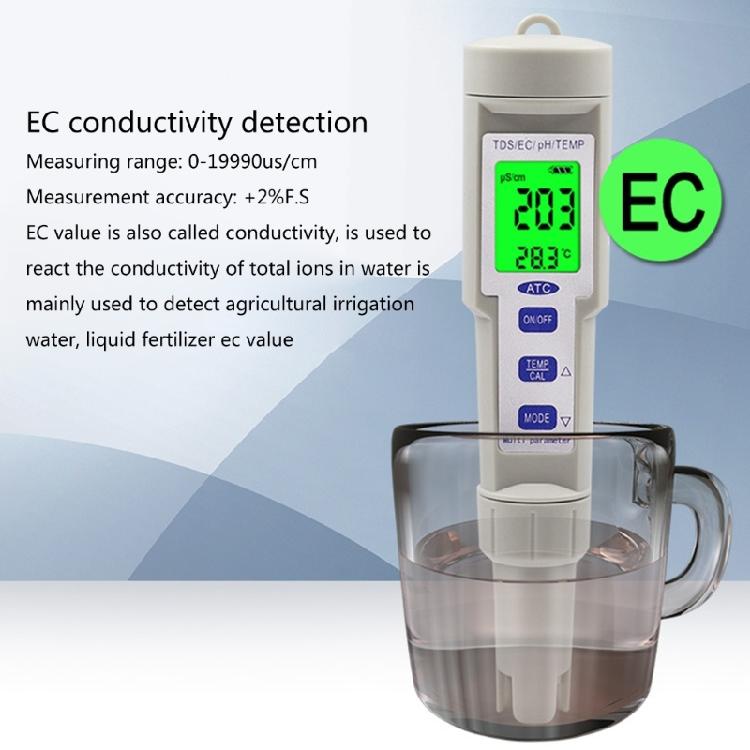 Portable pH TDS EC Temp Digital WaterQuality Tester Monitors Meter Test Pen