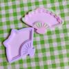 Stunning Folding Fan Shaped Desserts Mold Soft Silicone Molds DIY Fan Resin Casting Mould Wedding Gift Party Favor