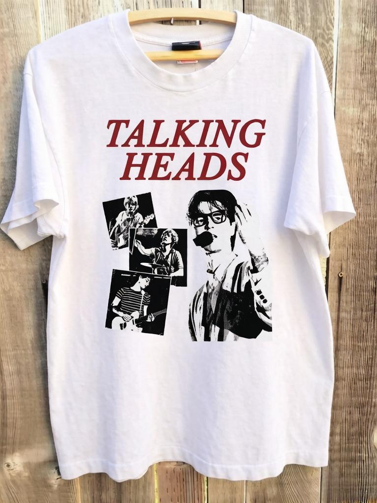 Talking Heads Stop Meaningful Vintage Style Album 90s Charcoal TShirt Unisexs Summer New Unisexs Womens Cotton Top