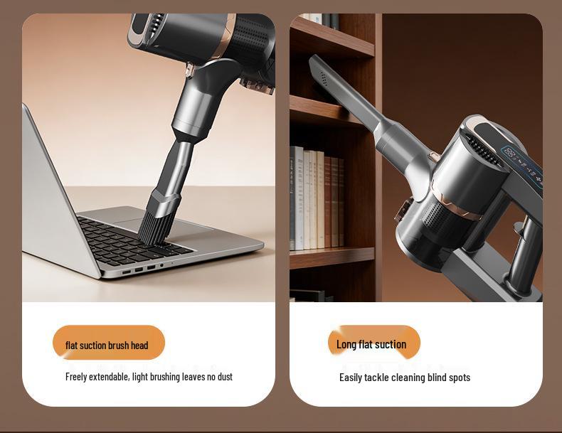 Portable Handheld Wireless Vacuum Cleaner HB-818: Powerful Suction, Long Battery Life, Dust Display, Water Tank, Floor Mop.