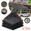 Garden Black Sunshade Net with Grommets Sun Shader Sail - HDPE Mesh Fabric for Greenhouses, Patios, Plants, Gazebos & Porches