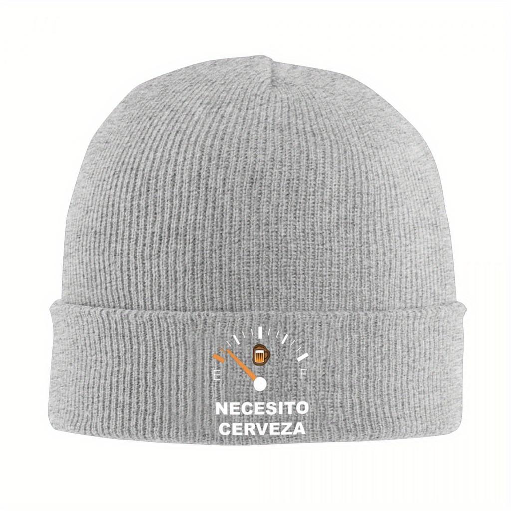 Öl Jag Behöver Ölkeps Höst Vinter Mössa Streetkepsar Kvinna Man Akrylstickad Mössa