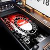 Feyenoord Rotterdam logo Thema Premium Antislip Muismat met Gestikte Randen, Duurzaam Rubber Materiaal, voor Desktop & Gaming Geweldige Cadeaus