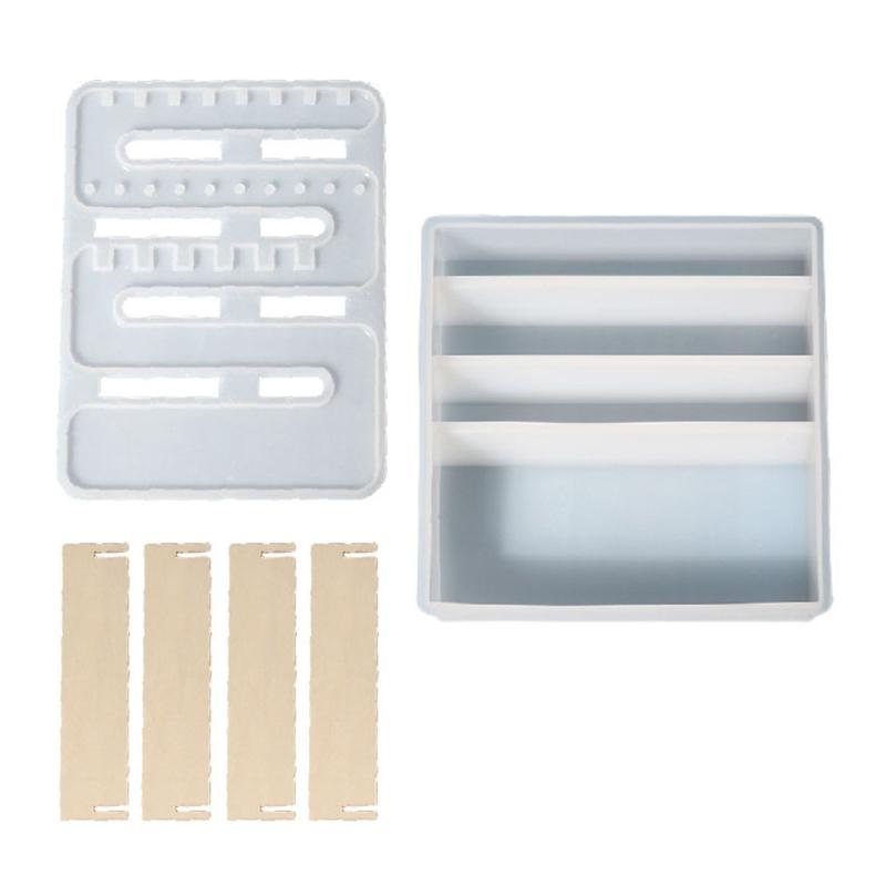 Epoxy Molds for Making Earring Stand Holder Jewelry Organizer DIY Silicone Mold Jewelry Rack Resin Casting Molds Display