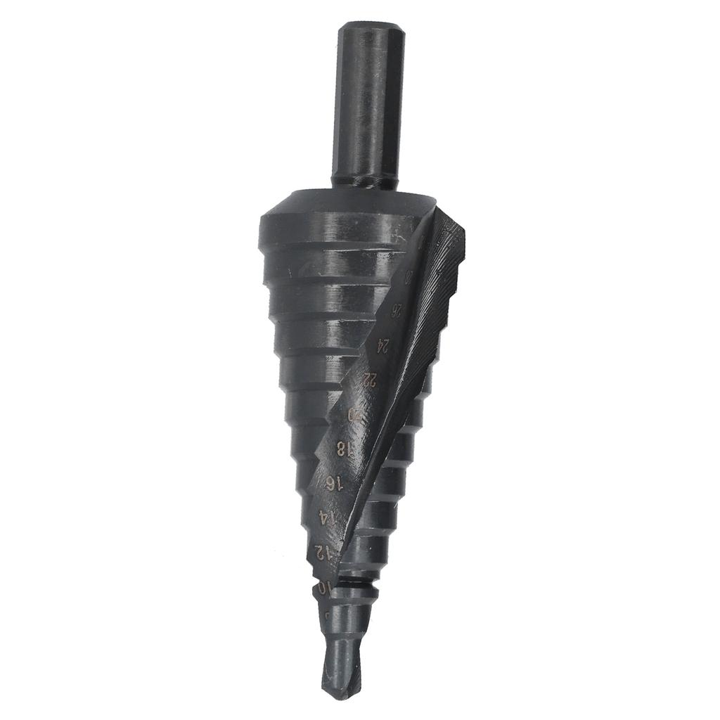 Step Drill Bit High Speed Steel 6?30mm Drilling Head Accessory Part for Iron Wood