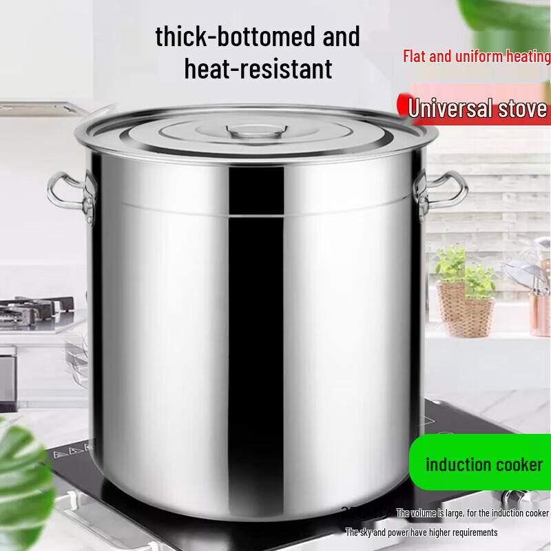 Churong Outdoor 304 Stainless Steel Rice Bucket 26CM Diameter x 26CM Height