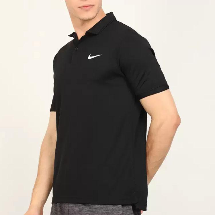 Nike Court Dri-FIT Team Casual Sports Short-Sleeve Polo Men Tops Black 939138-010