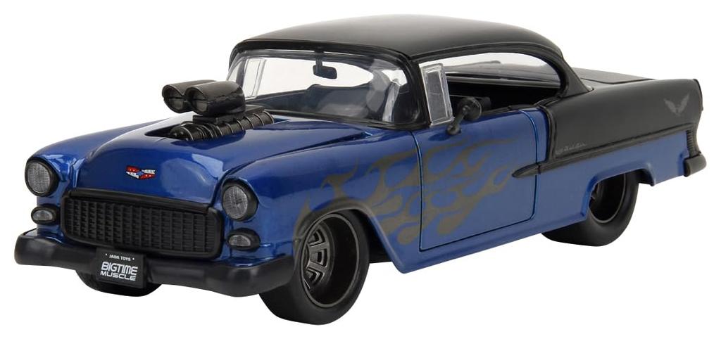 Kyosho Jada Toys 1/24 Scale 1955 Chevy Bel Air Blue/Black Finished Product