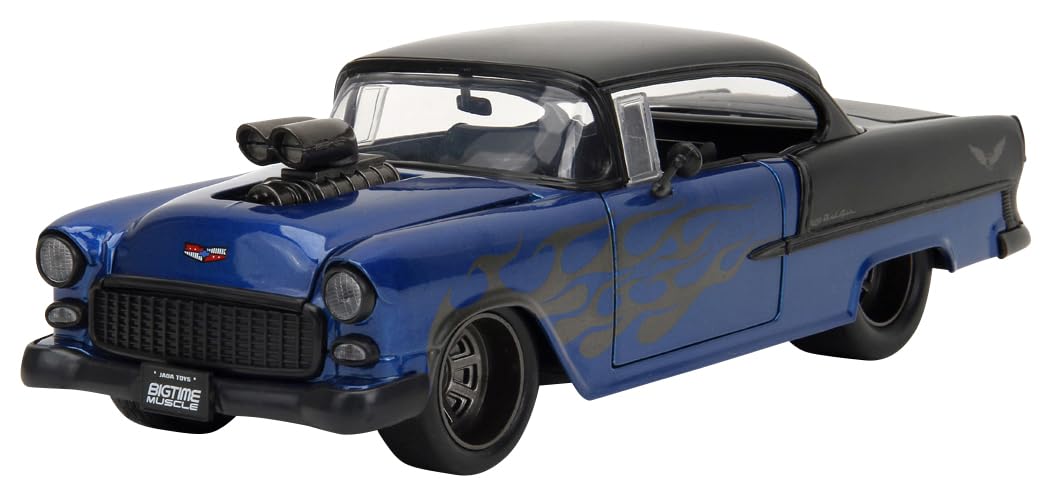 

Kyosyo Jada Toys 1955 Chevy Bel Air Готовий продукт 1/24 синій/чорний