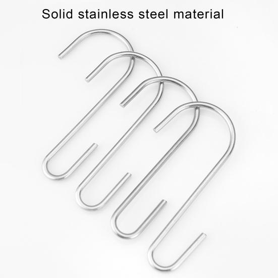 5 szt. haczyków do zasłon w kształcie litery S, łożysko antykorozyjne, wytrzymałe, antypoślizgowe, ze stali nierdzewnej