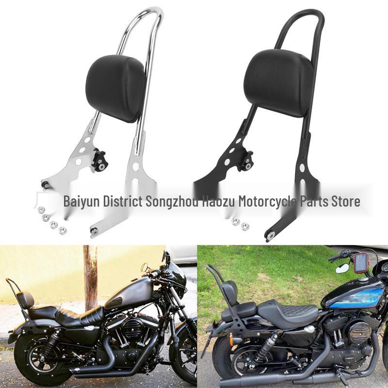 Detachable Rear Backrest & Luggage Rack for Harley XL883/1200/48/72 Motorcycle