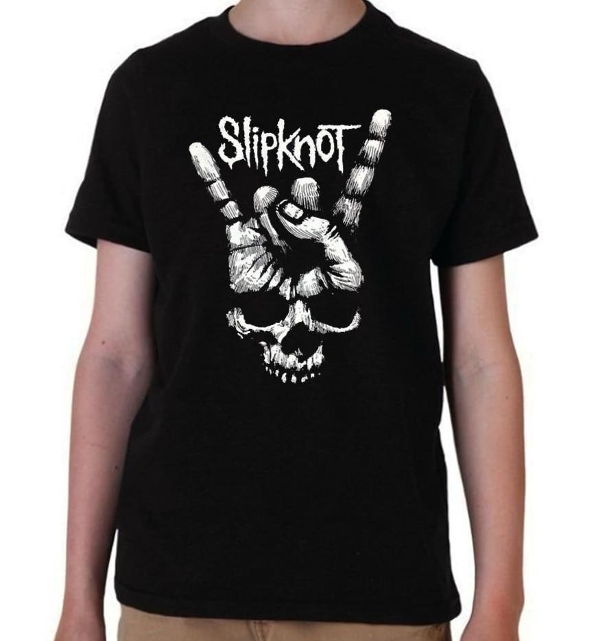 Slipknot Heavy Metal Band Youth s Black T-Shirt S