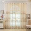 1PC LOZUJOJU European Retro Embroidered Sheer Curtain, Plum Blossom Pattern Transparent Curtain for Living Room Bedroom Balcony Window Home Decor