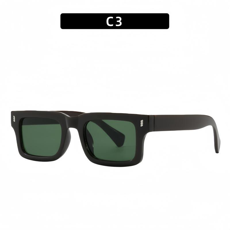 2026 European Retro Rectangular Small Frame Sunglasses - Stylish Men's & Women's High-End UV Protection