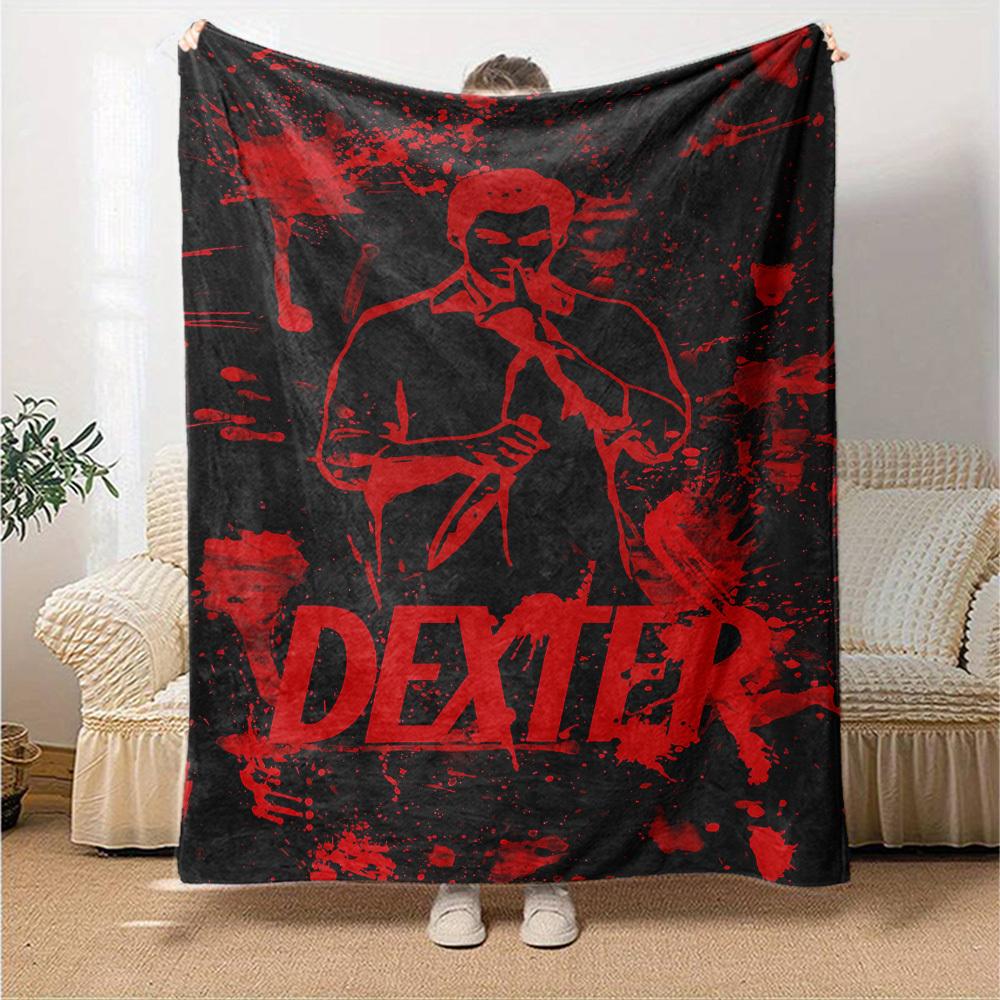 1pc Dexter Throw Blanket Soft Flannel, Cozy All Season Polyester Perfect for Home, Office