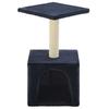 VidaXL Arbre à chat avec griffoir en sisal 55 cm Bleu foncé