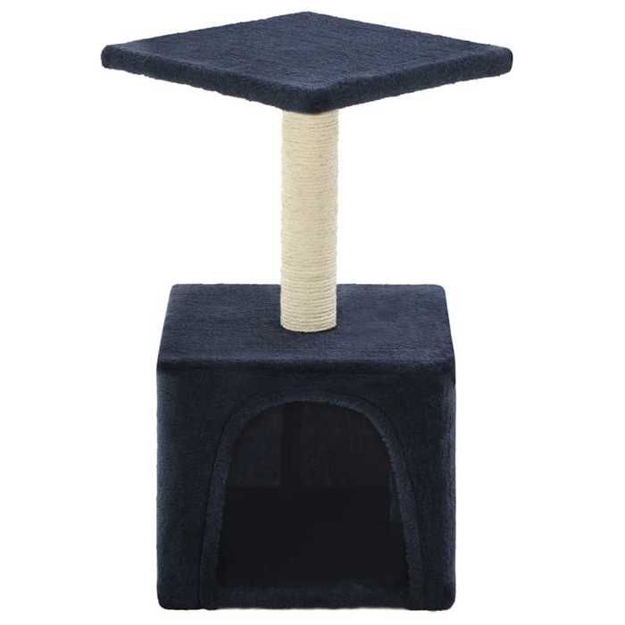 VidaXL Arbre à chat avec griffoir en sisal 55 cm Bleu foncé
