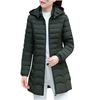 Fashion Women Winter Warm Cotton Hooded Winter Jacket Long-Sleeved Coat