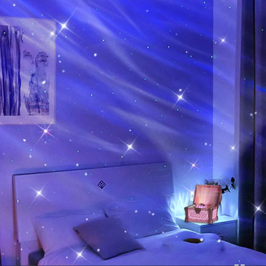 Chest Projection Night Light with Speaker and Noise for Kids Bedroom
