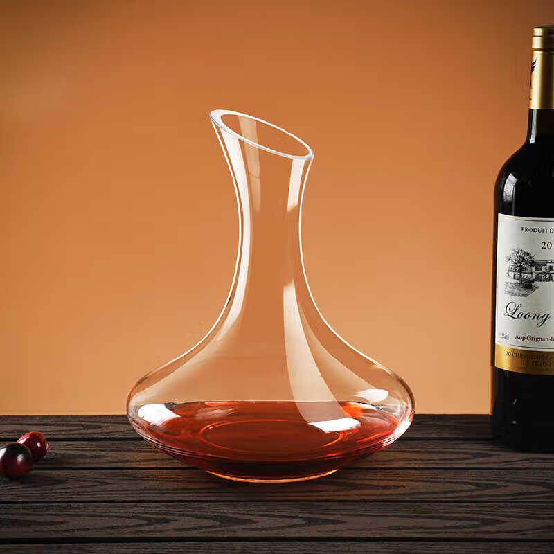 Taozhi Striped Glass Wine Decanter