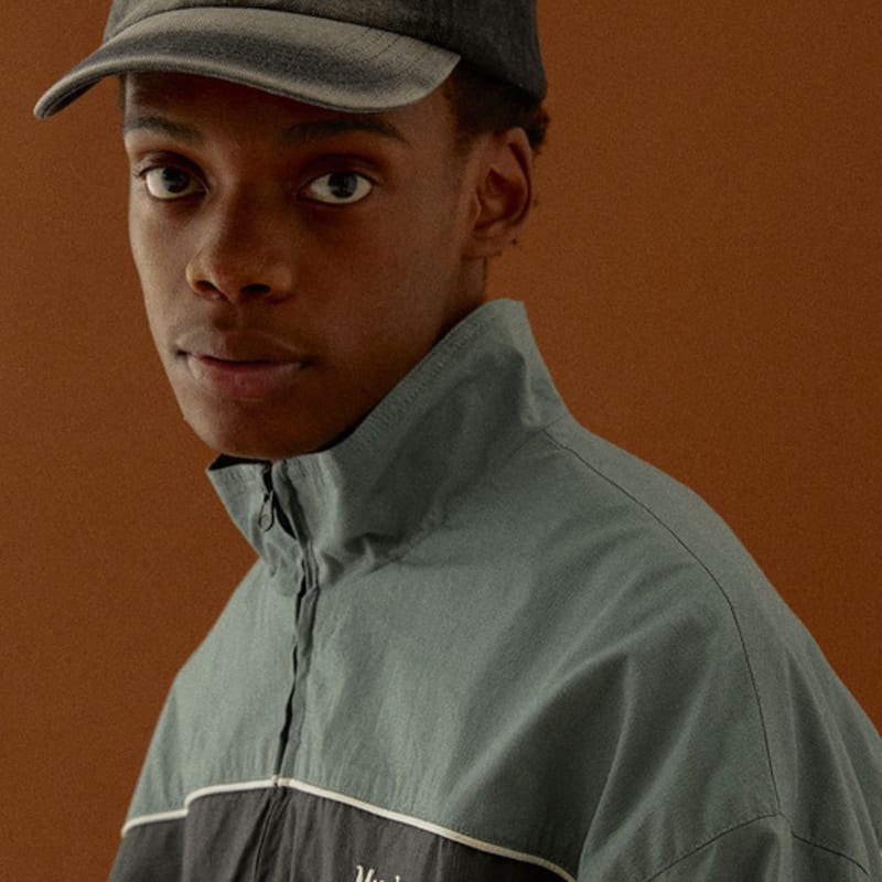 MAGOODGAN Headwear 9302 Chain-Embroidered Gray Denim Ball Cap