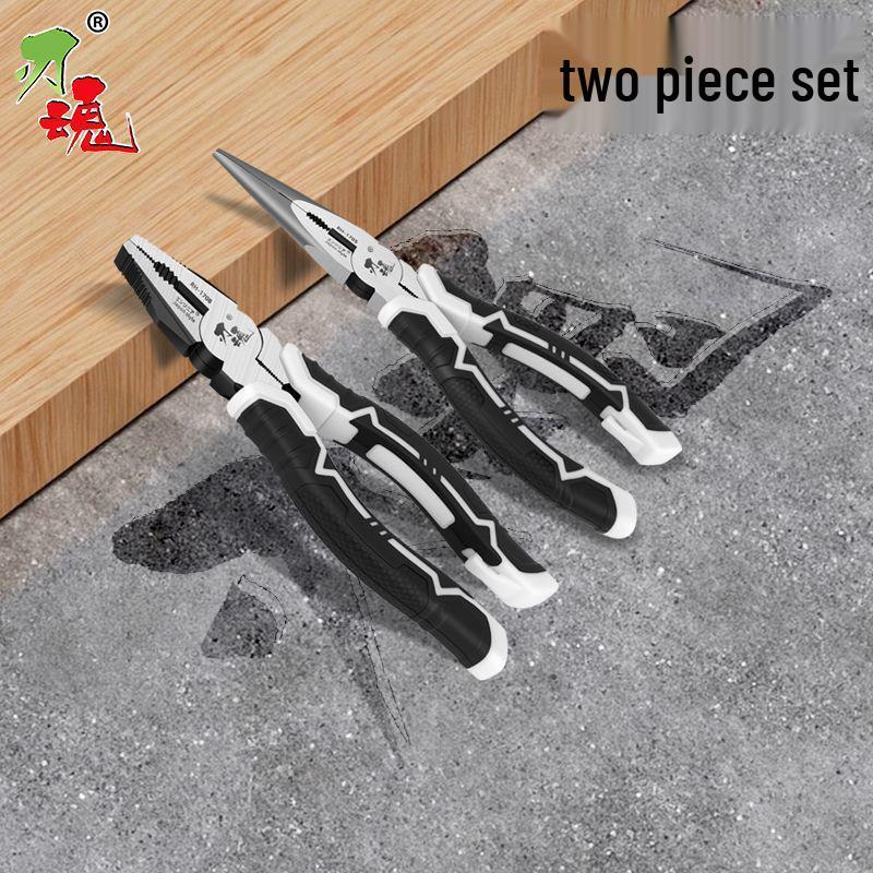 Industrial Grade Multifunctional Steel Wire Diagonal Pliers - Labor-Saving, Electrician's Universal Combination with Pointed Nose