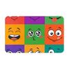 1pc Colorful Faces Christmas Decorations Non-slip Doormat Bath Mat Floor Carpet Welcome Rug Bedroom Decorative